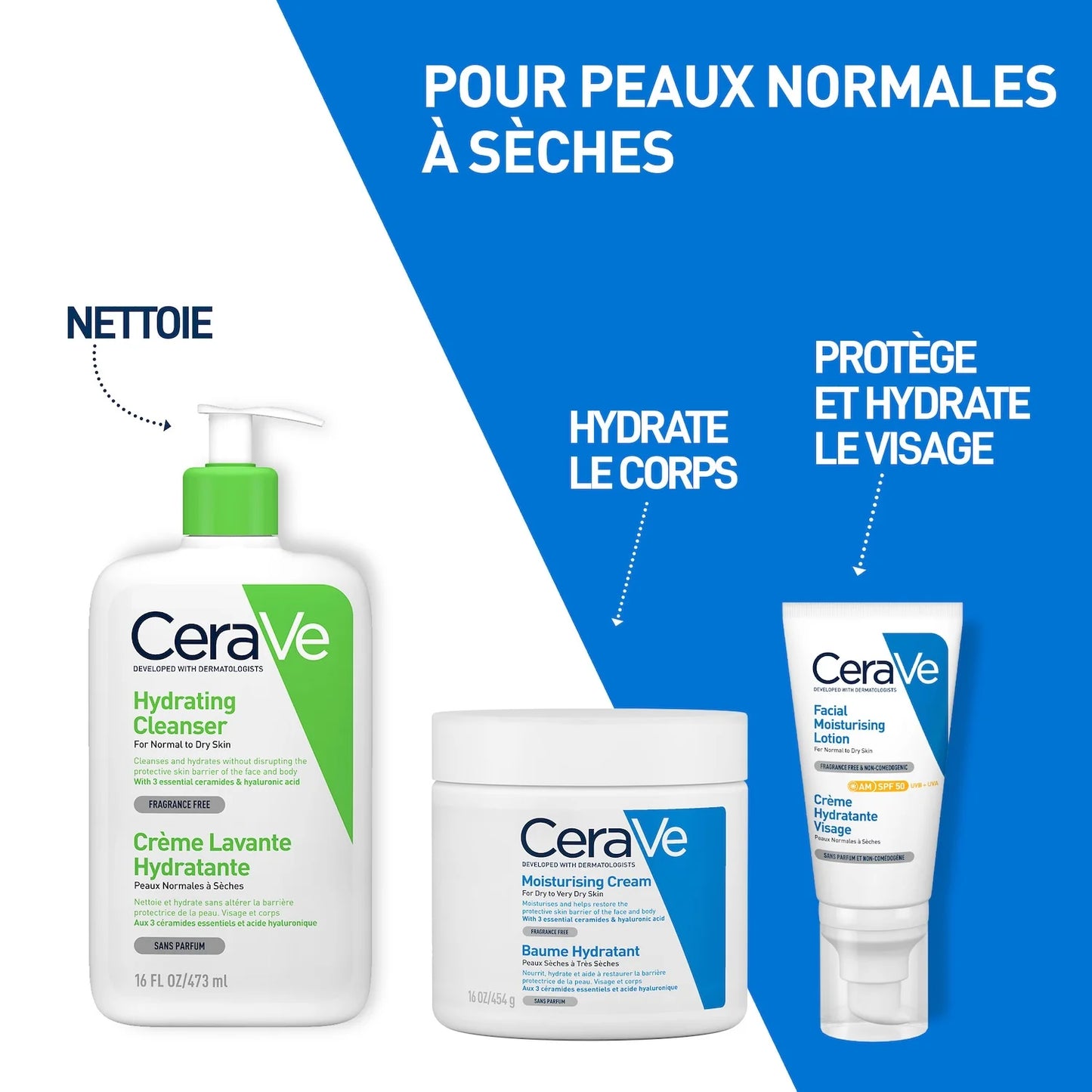 CeraVe Baume Hydratant Nourrissant Peau Sèche à Très Sèche