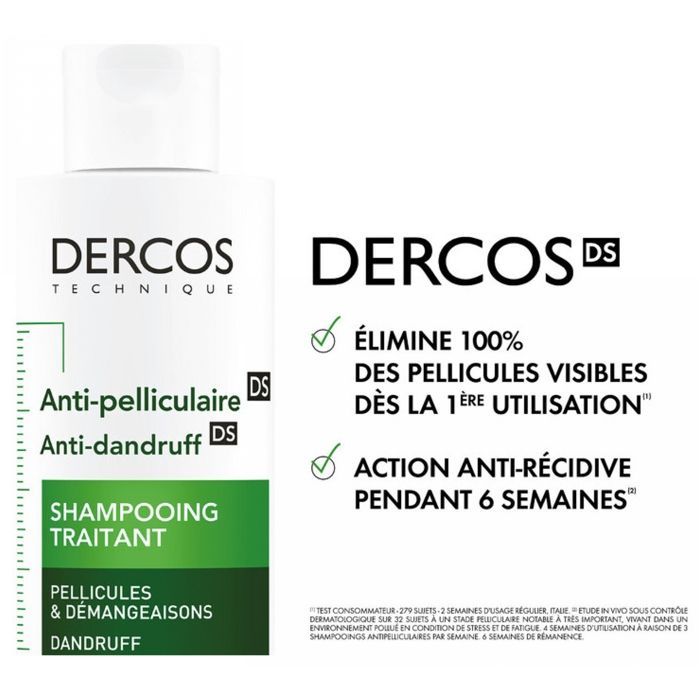 VICHY DERCOS SHAMPOING ANTI PELLICULAIRE DS 200mL