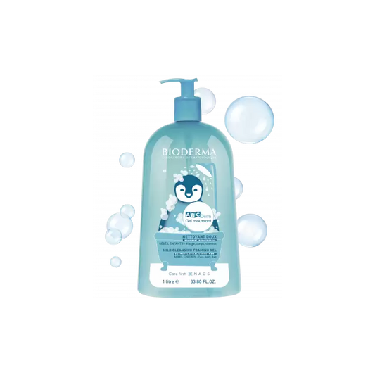 BIODERMA ABCDERM GEL NETTOYANT MOUSSANT DOUX 1L