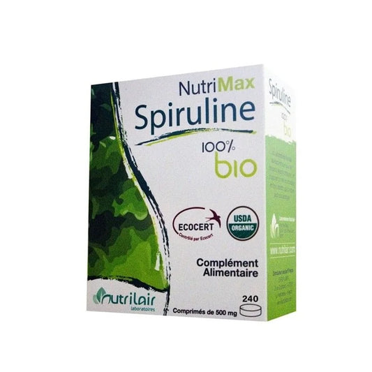 NUTRIMAX GRAND MODEL SPIRULINE 100% BIO 240 COMPRIMÉS